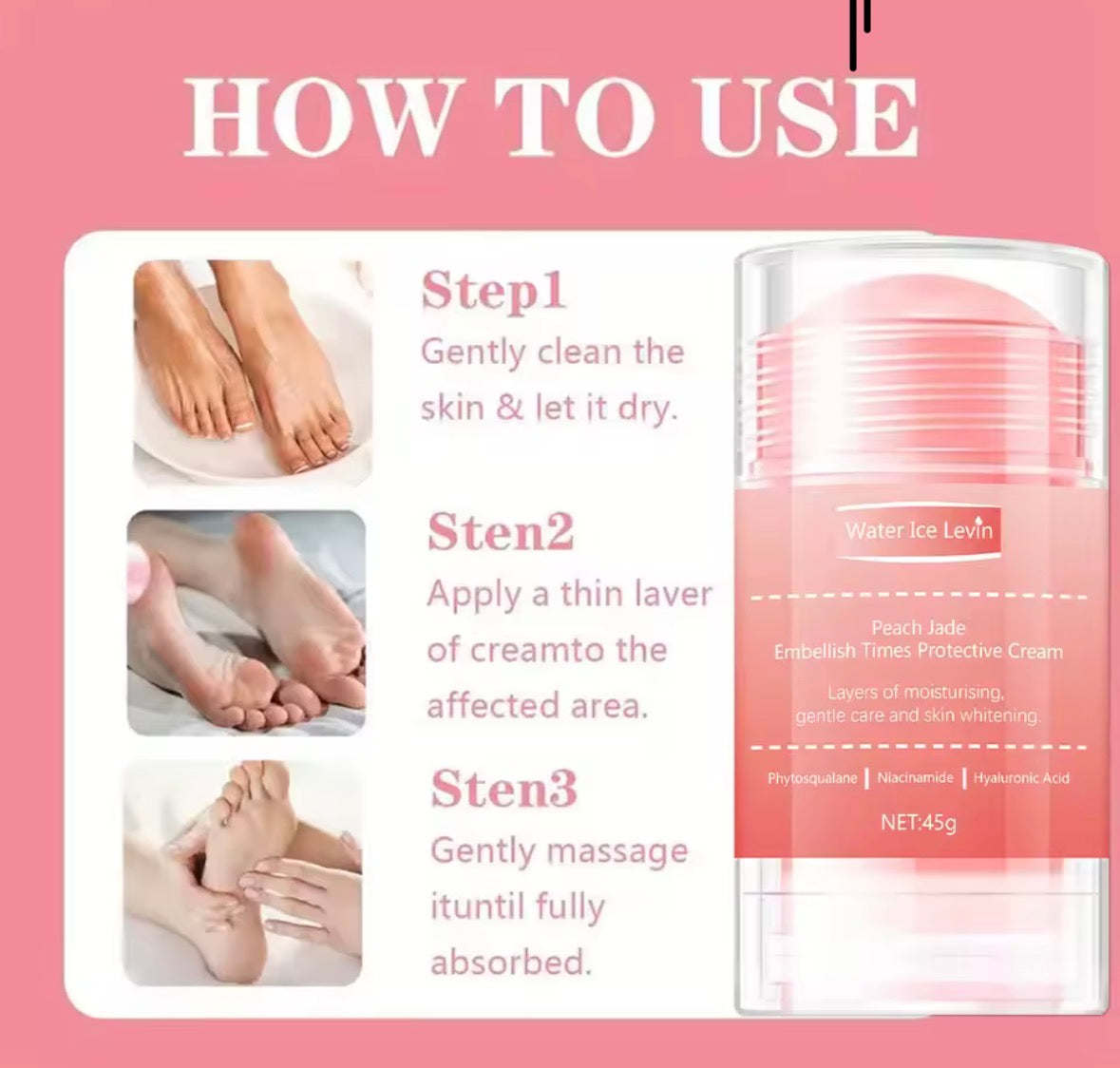 Peach Ultra-Moisturizing Foot Cream